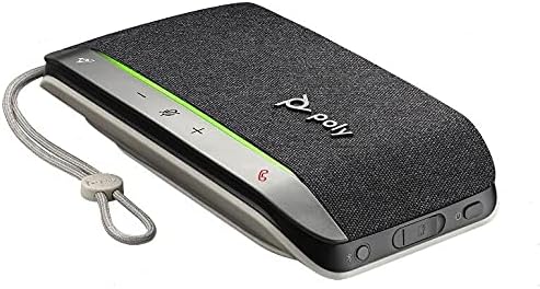 Poly - Sync 20 USB-A Personal Smart Speakerphone (Plantronics) - Connect to Cell Phone via Bluetooth and PC/Mac via USB-A Cable - Works with Teams (Certified), Zoom & More,Black