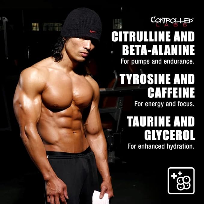 CONTROLLED LABS White Flood Plus, 20 Serv, Workout Optimizer, Endurance & Nitric Oxide Enhancement for Workouts and Training (Electric Lemonade)