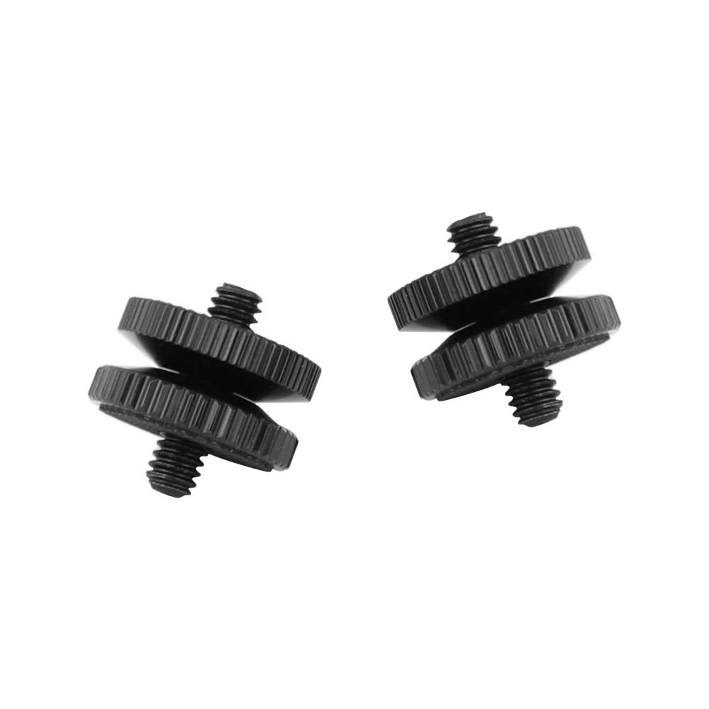 CAMVATE 1/4"-20 Male Thread Screw Double End (2 Pieces) - 2417