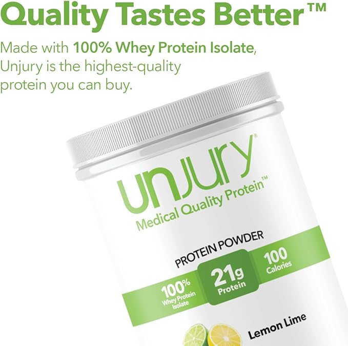 Whey Protein Powder | Lemon Lime | 21g 100% Whey Isolate Protein Powder | Low Carb and Lactose Free | Gluten Free | Certified Kosher | 15 Servings