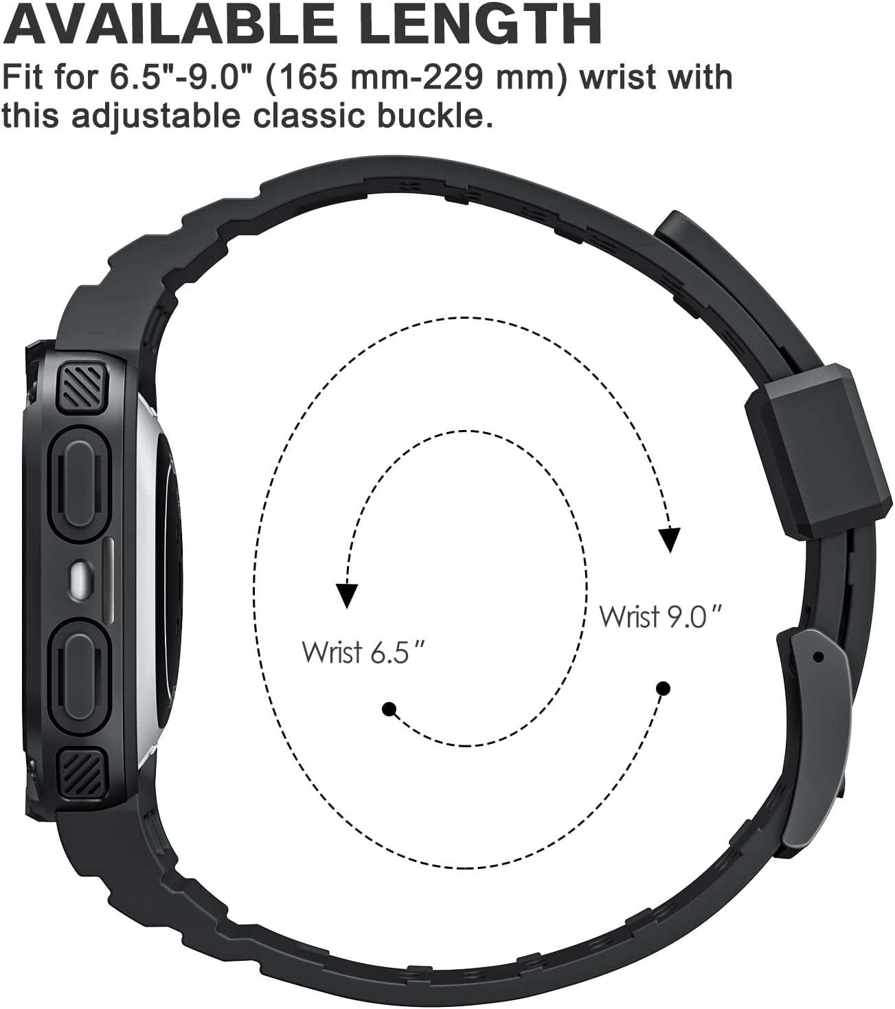 FINTIE Bands with Case Compatible with Fitbit Versa 4/3/2/1/Versa Lite/Fitbit Sense 2/Sense, Protective Case Strap Rugged Sport Band Men, Black