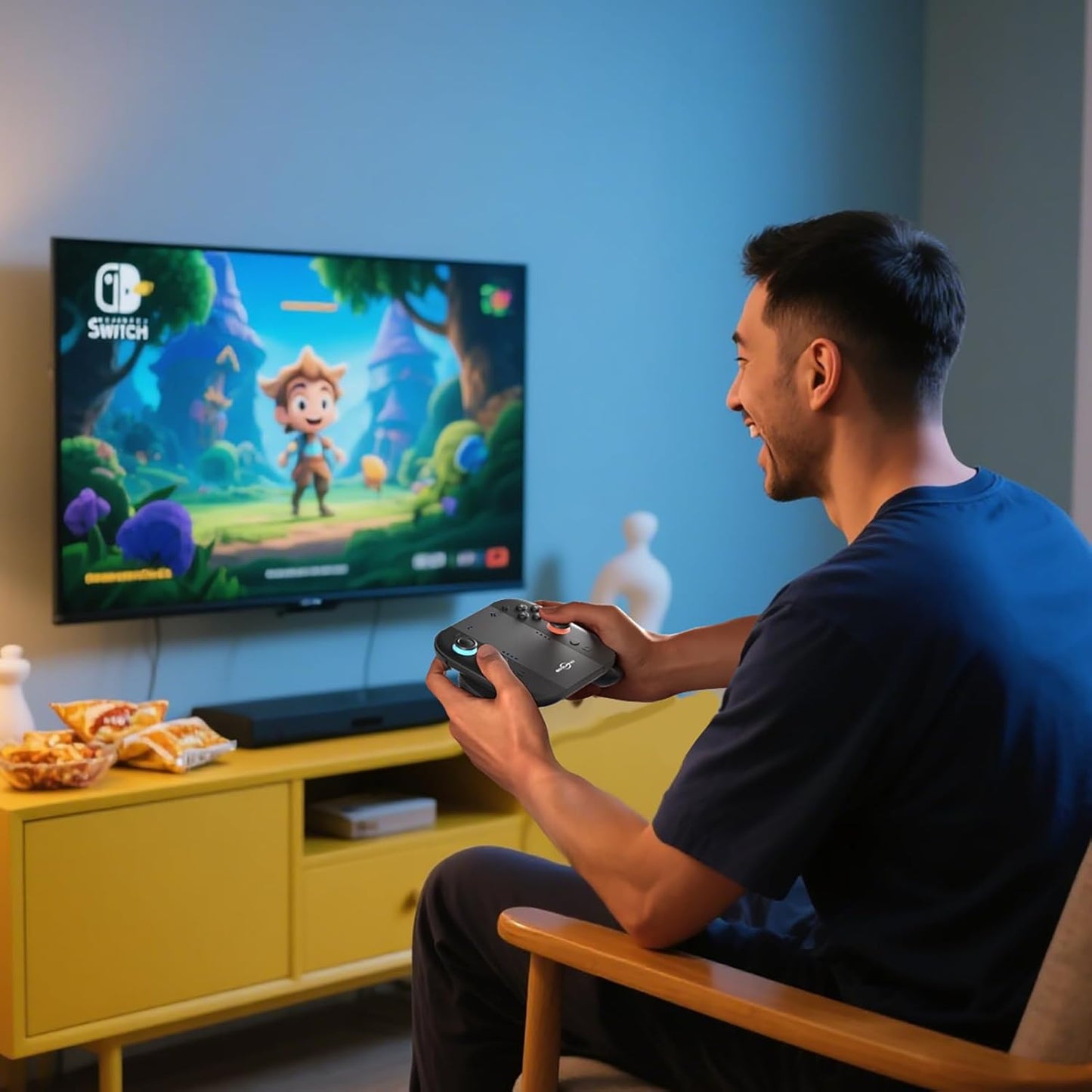 Switch 2 Joycon Grip, Super Magnetic Charger Handle for Nintendo Switch 2 Joycons, Ergonomic Controller Grip, Switch 2 Accessories Black