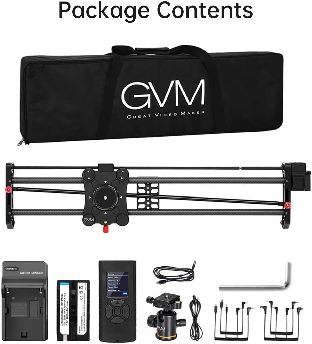 GVM Carbon Fiber Motorized Camera Slider - 31"/80CM with Remote Control, Supports Time-Lapse Photography, Video Mode, Tracking Shooting for Most Cameras