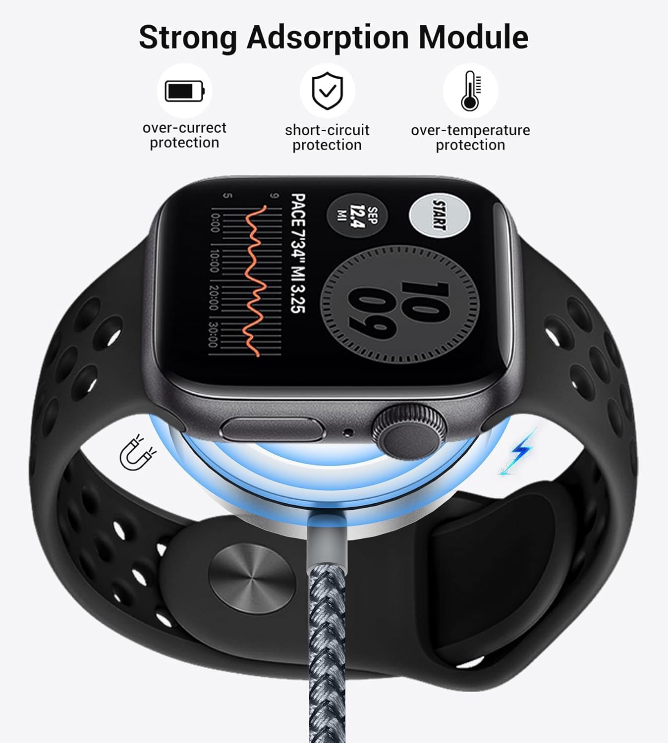 Temdan for Travel Essentials,3 in 2 USB C Cable for Apple Watch Charger/iPhone 16 Charger/Lightning,Multi Charging Cable Cord,Vacation Camping Essentials,Portable Designed for iWatch &iPhone 16-12-4FT