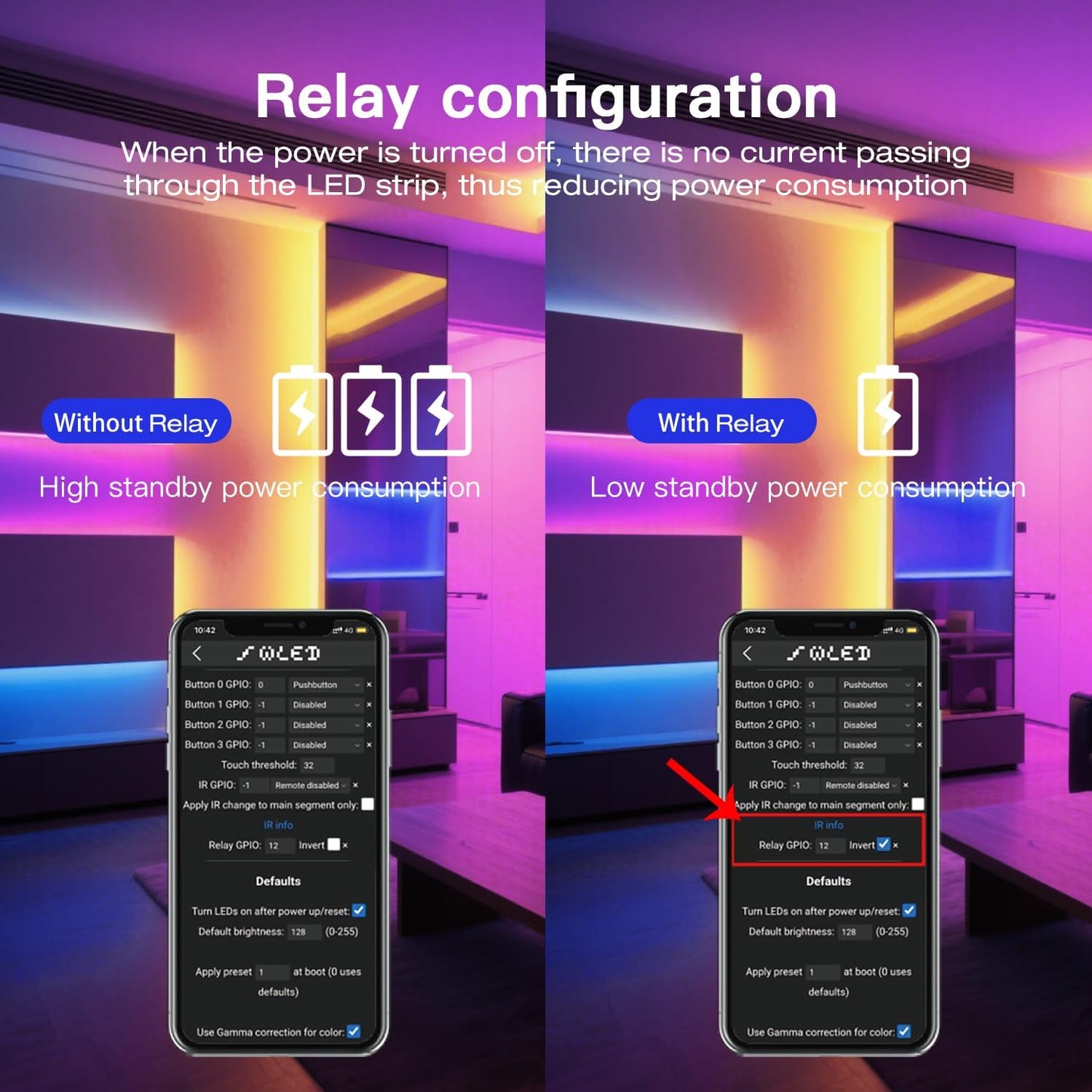 ESP32 WLED LED Strip Controller 4 Channel Outputs 15A Fuse Link TI Level Shifter UART Download DIY Dynamic Lighting Mode APP Control for Digital RGB IC WS2811 WS2812 WS2815 SK6812 etc