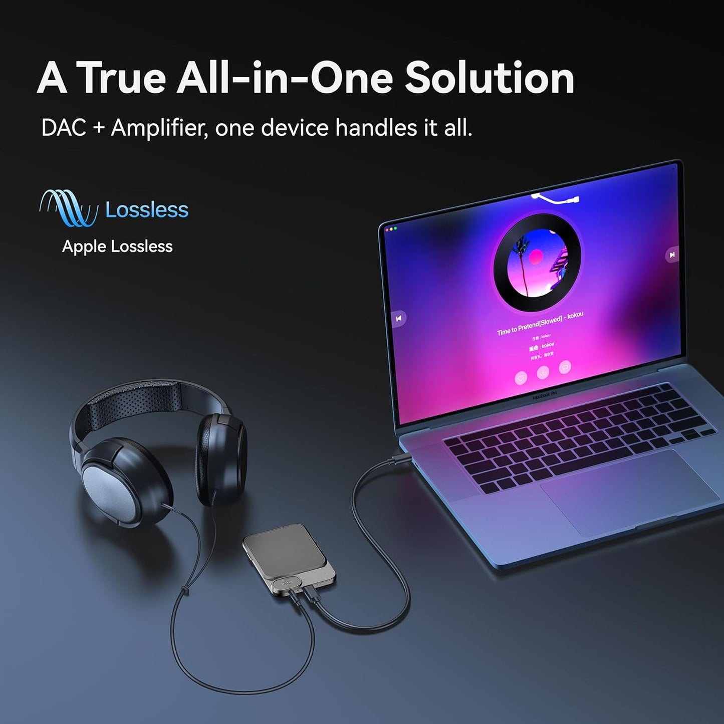 KHADAS Tea Portable Headphone Amplifier,DAC Magnetic Amplifier Bluetooth 5.0 HiFi Hi-Res USB DAC 32bit/384KHz, 1160mAh Battery ESS ES9281AC Pro Qualcomm QCC5125 LDAC/aptX HD, PCM, DSD, MQA(Grey)