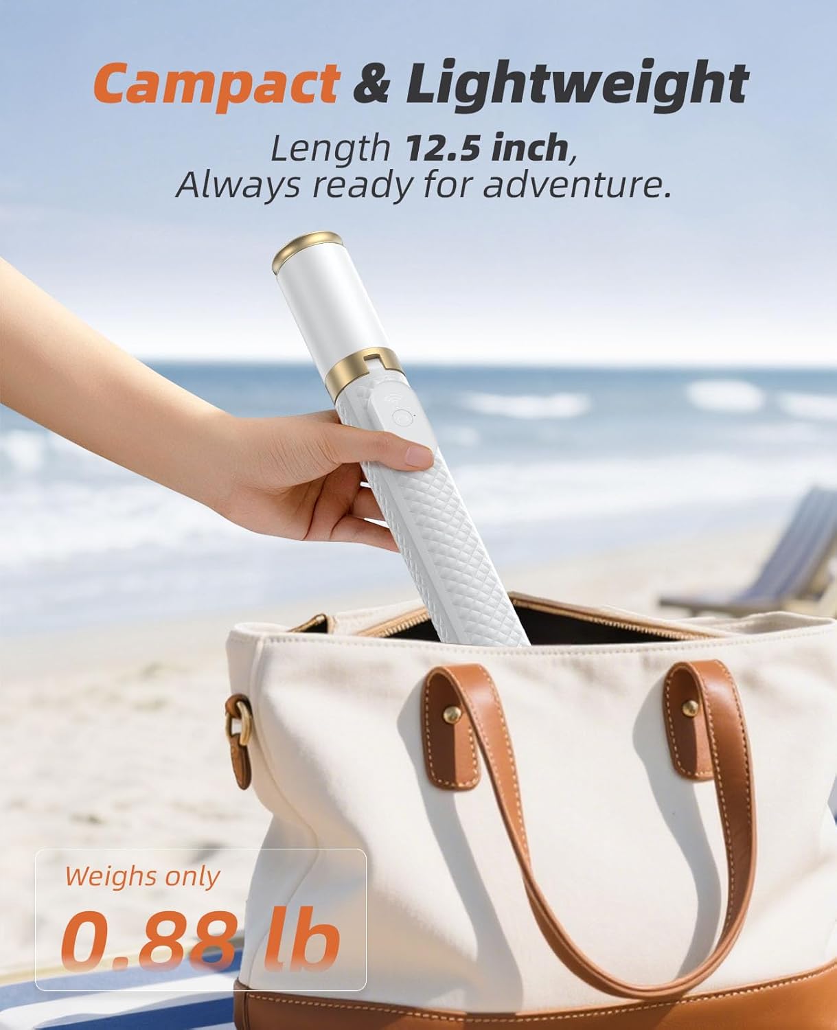 62" Phone Tripod & Selfie Stick, Tripod for iPhone with Remote, All-in-1 Cell Phone Stand, Portable, Lightweight Extendable for Selfies Video Recording Vlog, Compatible with iPhone Android - White