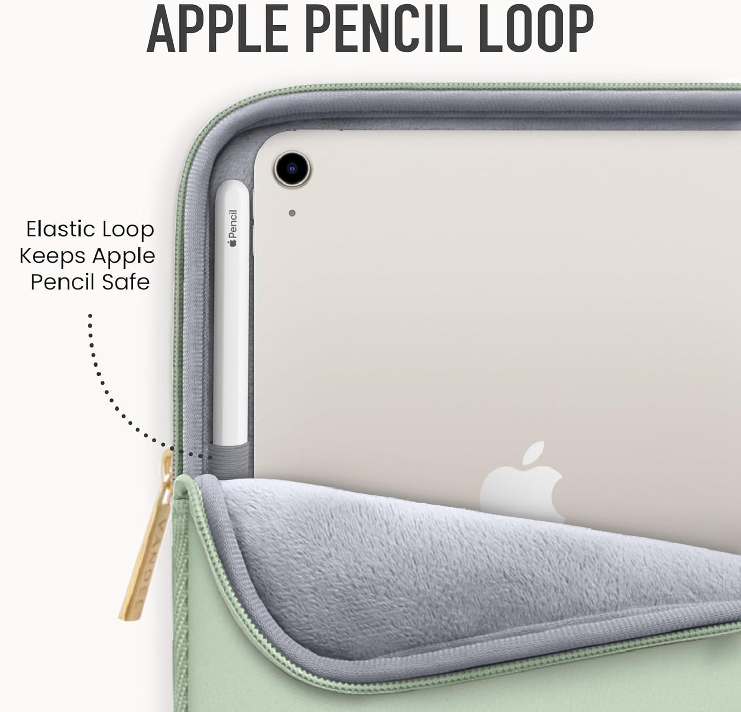 Vandel 9-11 Inch Tablet Sleeve, iPad Sleeve 11 inch Travel Pouch, Fits iPad Pro 11 Inch M4/ 10th Generation 10.9, 9/8th Gen 10.2/ Air 11" 5/4/3 10.9"/10.5", Pro 11 M2, Tab S8/S9