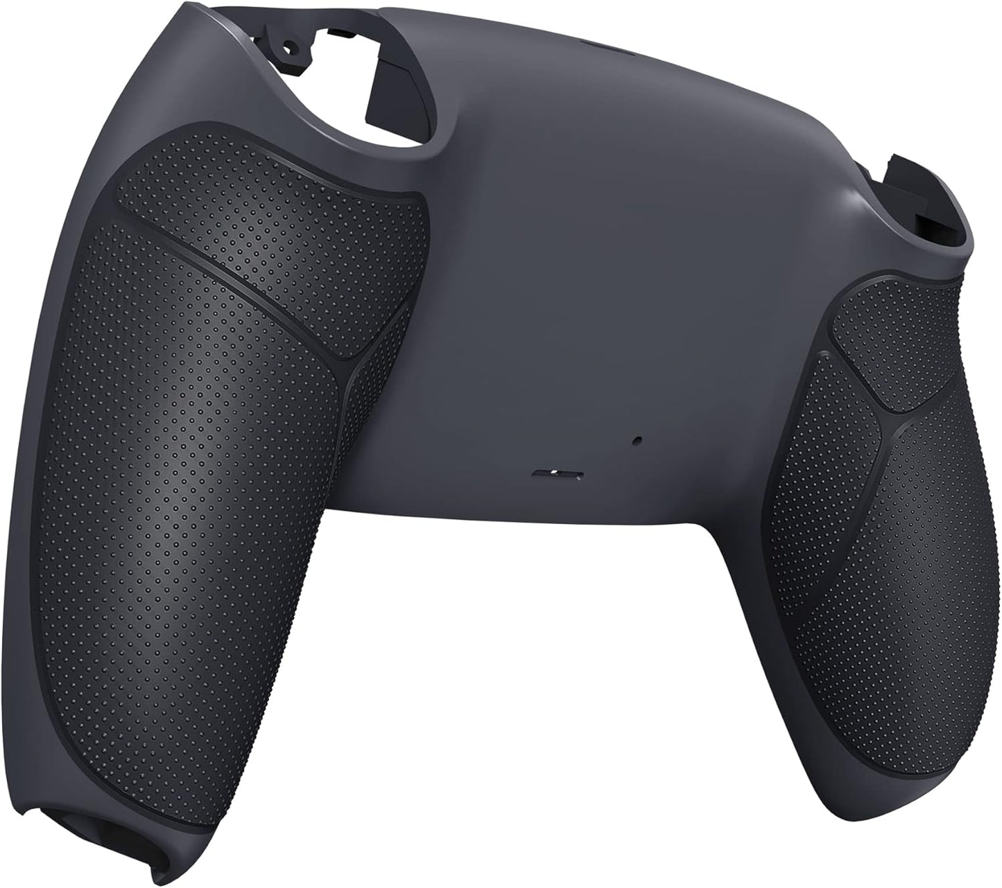 eXtremeRate Classic Gray & Dark Gray Performance Rubberized Grip Custom Back Plate Bottom Shell Compatible with ps5 Controller, Replacement Back Shell Cover Compatible with ps5 Controller