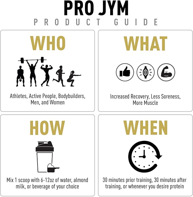 JYM Supplement Science Pro JYM Rocky Road Protein Powder - Whey Protein Isolates, Casein, & Milk Protein, Lean Muscle Building for Men & Women, 22 Servings