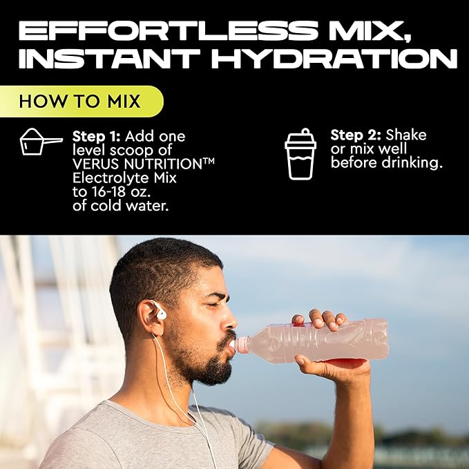 Electrolytes Powder No Sugar- Zero Calorie Hydration Powder | Sugar Free Electrolytes for Fasting, Keto & Vegan | Natural Ingredients Electrolyte Mix for Energy Boost, 60 Servings