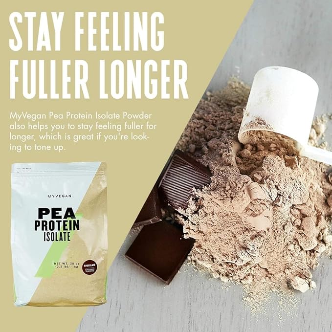 Myprotein® - MYVEGAN Pea Protein Isolate Powder - Natural Plant Based Protein Powder - Gluten Free, Sugar Free, Vegan Fitness Nutrition - Recovery w/Amino Acids - Mocha, 2.2 Lb (30 Servings)