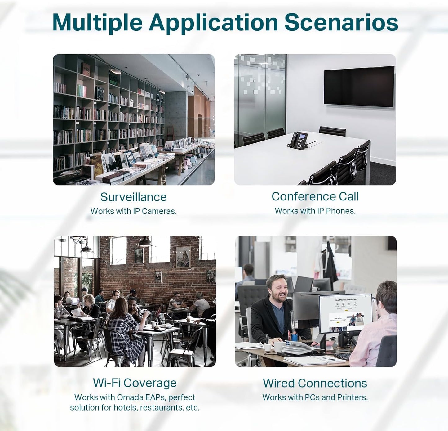 TP-Link TL-SG1428PE 24 Port Gigabit PoE Switch Easy Smart Managed 24 PoE+ Port @250W w/ 2 UL Gigabit Ports + 2 SFP Slots PoE Auto Recovery QoS, Vlan, IGMP & LAG