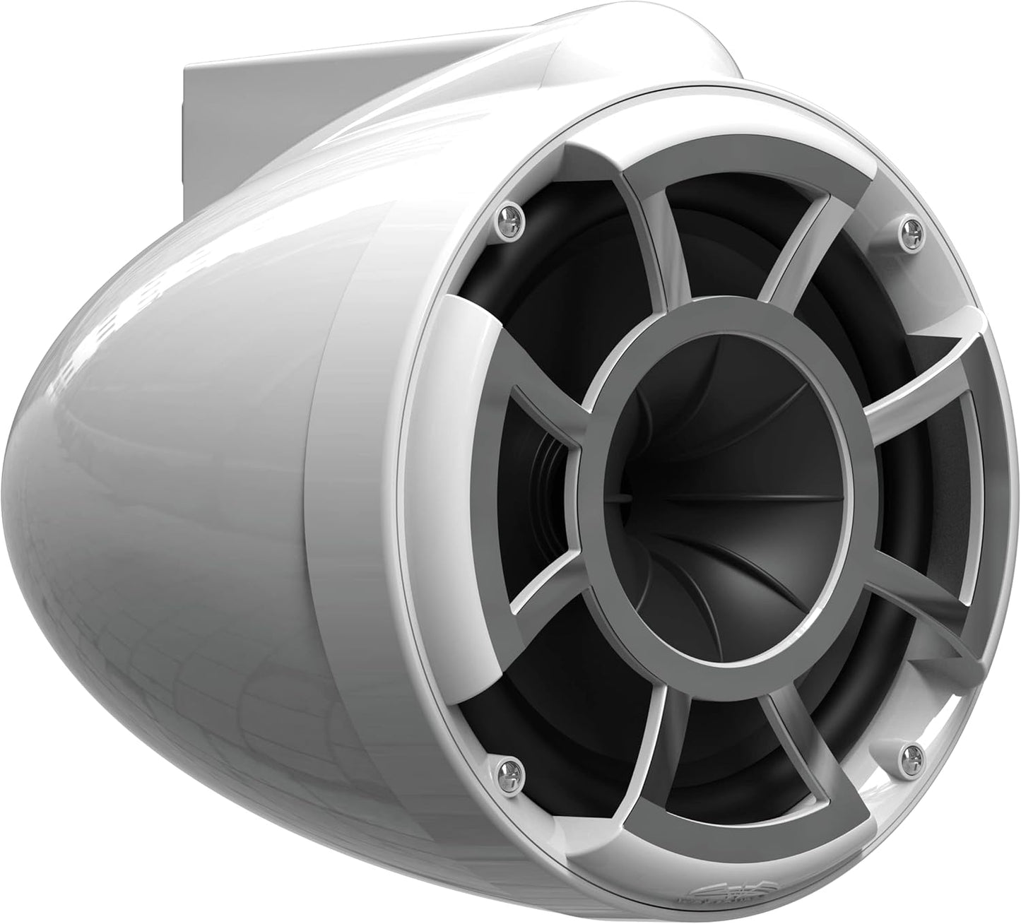 wet sounds Rev 8 White V2 Revolution Series 8" White Tower Speakers w/Fixed Clamp Mini