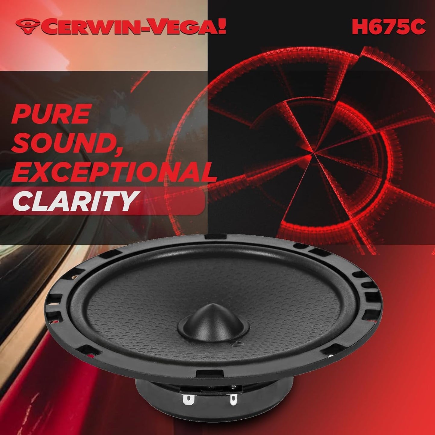 CERWIN-VEGA! HED 2025 Edition – 6.75” 2-Way Coaxial Full Range Speaker System - H675C