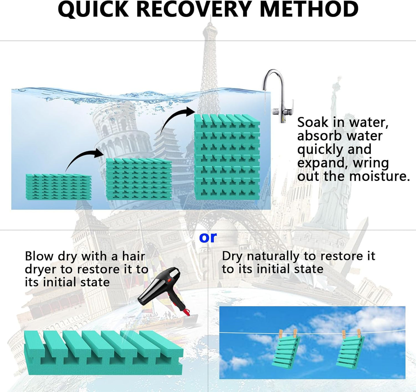 Sound Proof Foam Panels for Walls,Soundproof wall panels,Acoustic Foam Panels,Insulation Studio Soundproofing Fire Resistant Noise Absorbing for Studio, Office, Home Blue (GZ-L 12" X 12" X 1", 36PACK)
