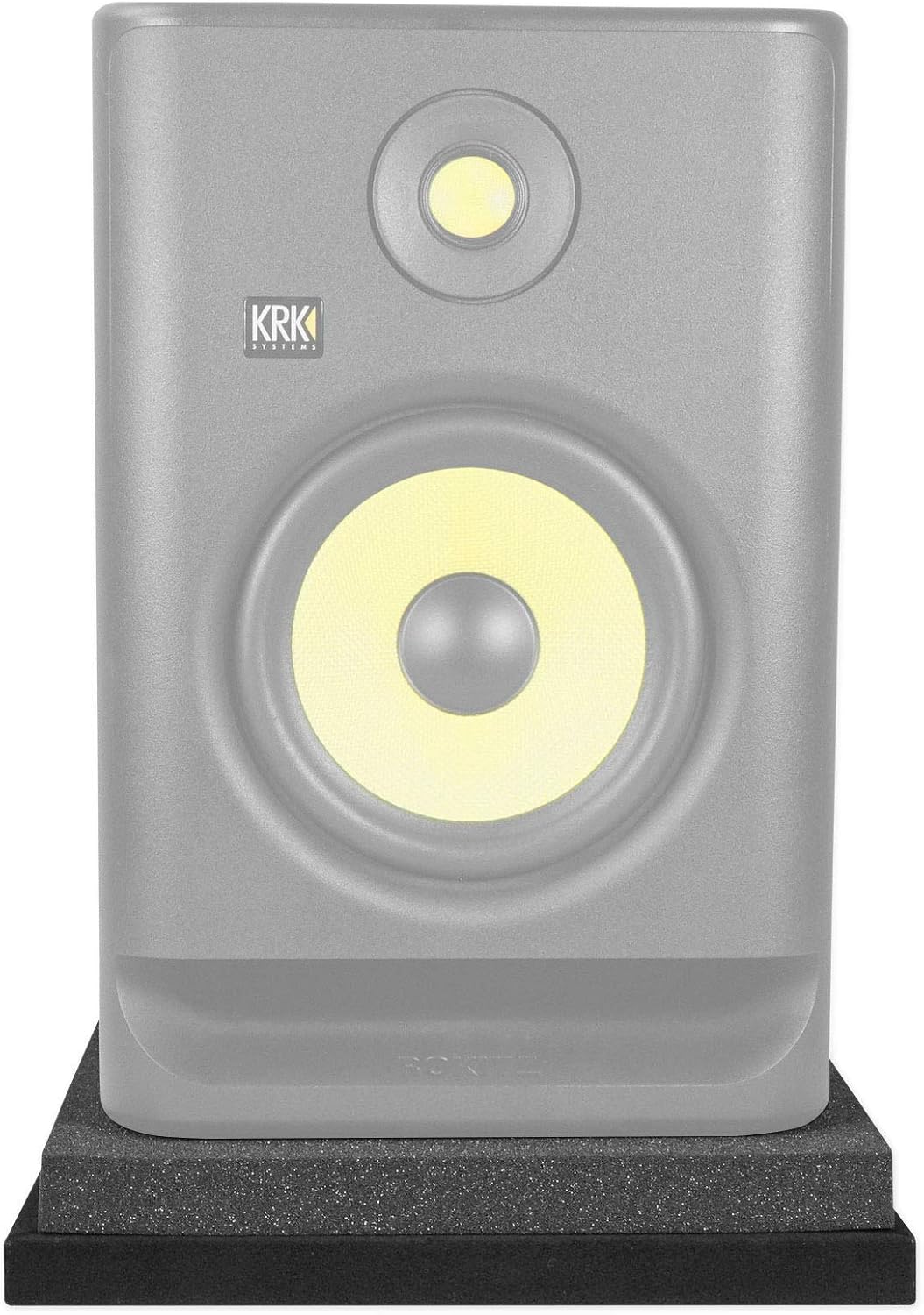 Rockville Pair Iso-8 Studio Monitor Isolation Pads for 8" Speakers, High-Density Acoustic Foam, Angle Adjustable, Reduces Vibrations, for Home Studio Recording Monitors