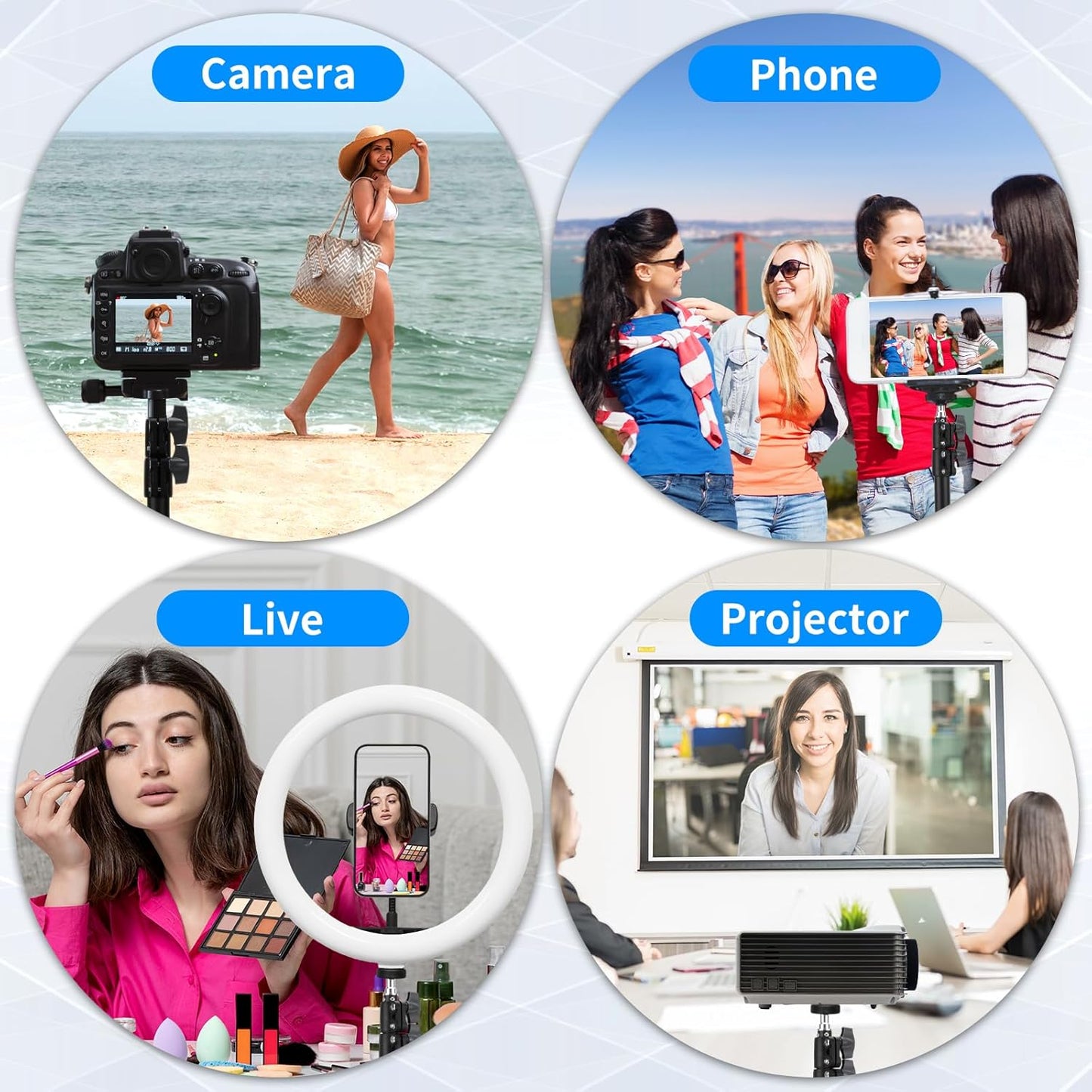 2 Pack adjustable 7ft Aluminum Photography Light Stand, Portable Light Tripod, for Lighting Stand Speedlight, Flash, Softbox,Strobe Light, Camera, Photographic Portrait