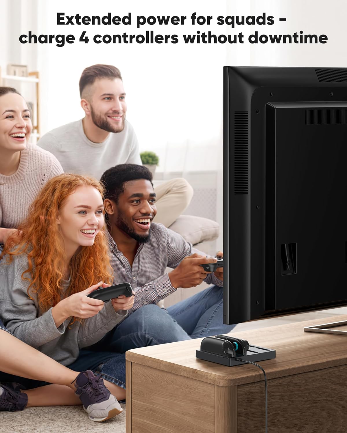 Snowkids Charging Dock Compatible for Nintendo Switch 2 Joy-Con Controllers - Simultaneous Fast Charger Station, Magnetic, Reversible Connection, Overcharge Protection & LED Indicators