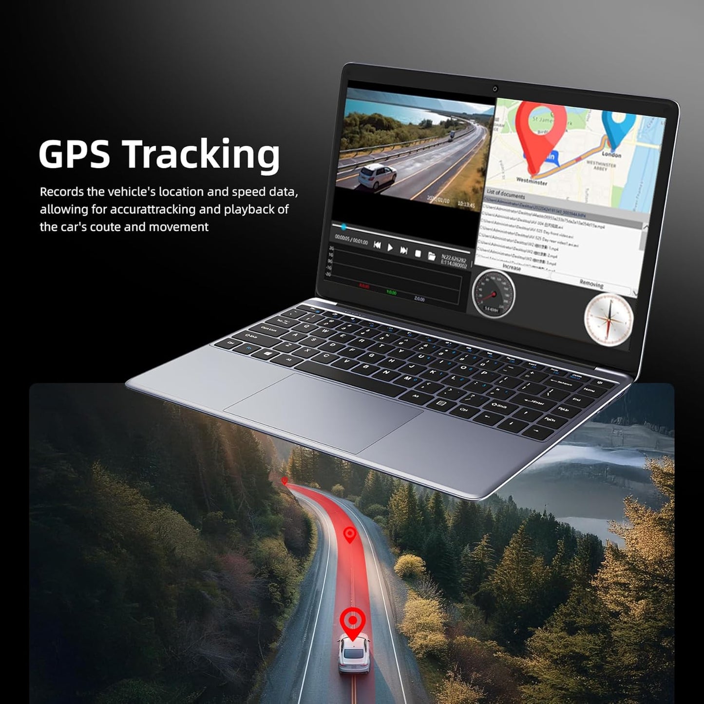 2025 Rear View Mirror Camera, 4 Channel Mirror Dash Cam Front and Rear Inside, 12" Touch Screen 360° Dash Camera for Cars, Wi-Fi, APP, GPS, IR Night Vision Backup Camera, Free 128GB SD Card