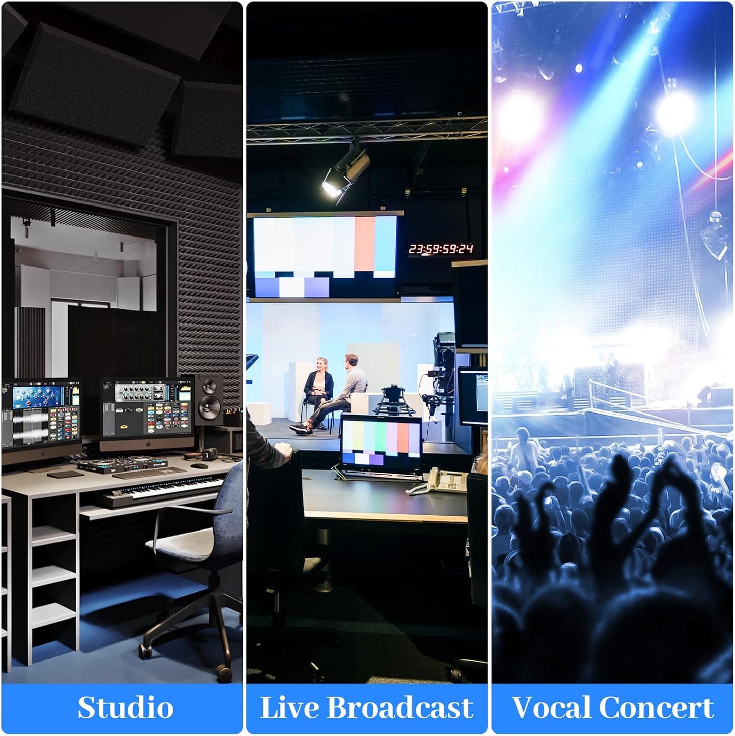 8-Channel Professional Audio Mixer, FX-8usb Mixing Console with XLR Inputs, Bluetooth, 99 DSP Effects, MP3, USB Interface for Podcast, Music, Recording, PC 13.39"x3.54"x14.57"inches