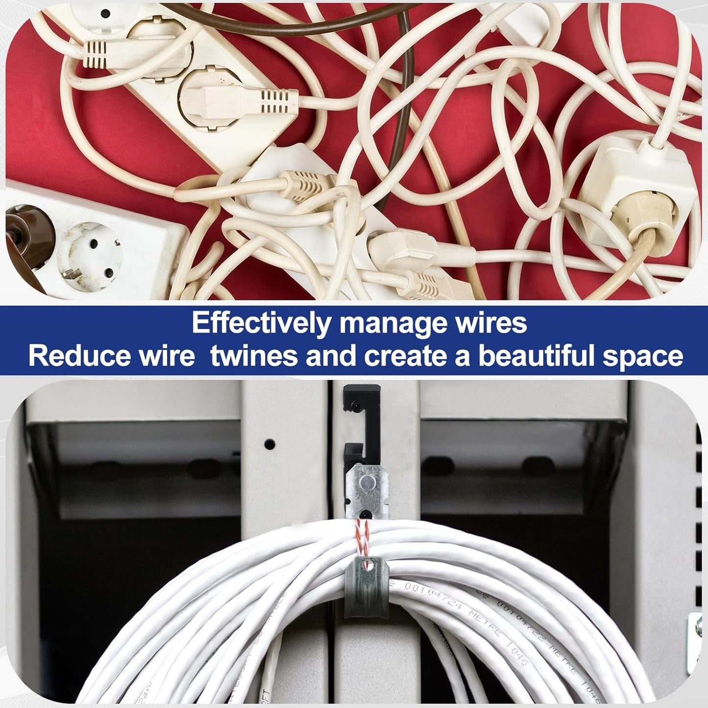 Zonon 25 Pcs J Hooks for Hanging Metal J Hook Hangers Cable Support with Bat Wing Heavy Duty G60 Galvanized Steel Cable Hooks for Attaching Ceiling Wire Threaded Rod, Ul Certification(1-5/16 Inch)