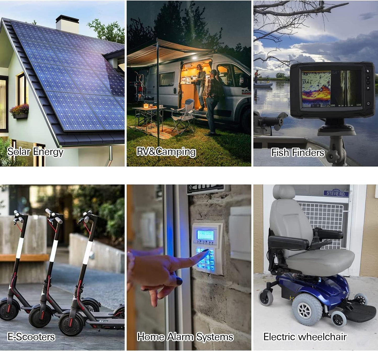 Weize 12V 100Ah TM LiFePO4 Lithium Battery, Built-in Smart BMS, Group 31 Deep Cycle Battery Perfect for Trolling Motor, RV, Solar, Marine, Overland/Van, and Off Grid Applications