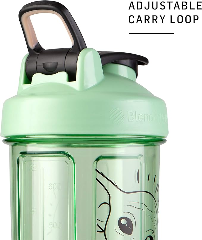 BlenderBottle Star Wars Shaker Bottle Pro Series Perfect for Protein Shakes and Pre Workout, 28-Ounce, Mandalorian & Child (Pack of 1)