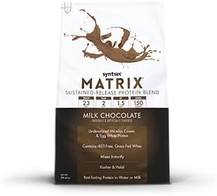 Syntrax Nutrition Matrix Protein Powder, Sustained-Release Protein Blend, Milk Chocolate, 2 lbs