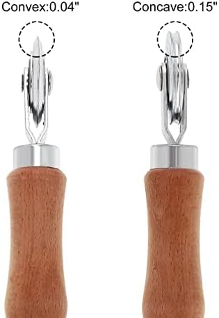 Screen Repair Kit, Screen Roller Tool with Bearing Spline Roller Wooden Handle and Puller Hook for Installing Door Screen Window, 2 in 1 Screen Roller Tool Kit