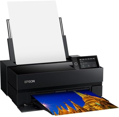 EPSON SureColor P700 13-inch Photo Printer (C11CH38201) Bundle with Surge Protector, Printer Cable, Cleaning Kit