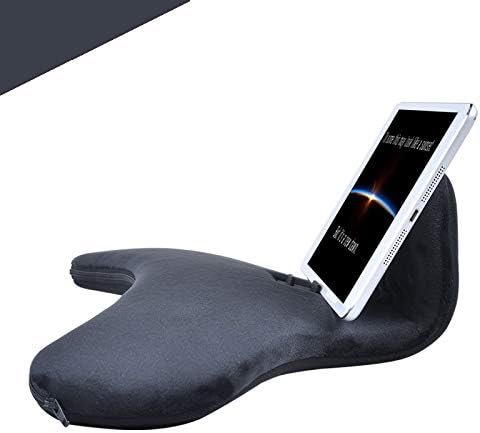 Multi-Angle Tablet Sofa Holder Pad Pillow Stand for iPad Air&iPad, Universal Phone&Tablet Pillow Stands and Holders Used on Bed, Car, Desk, Lap, Sofa, for iPads, Tablets, Smartphone, Magazines(Black)