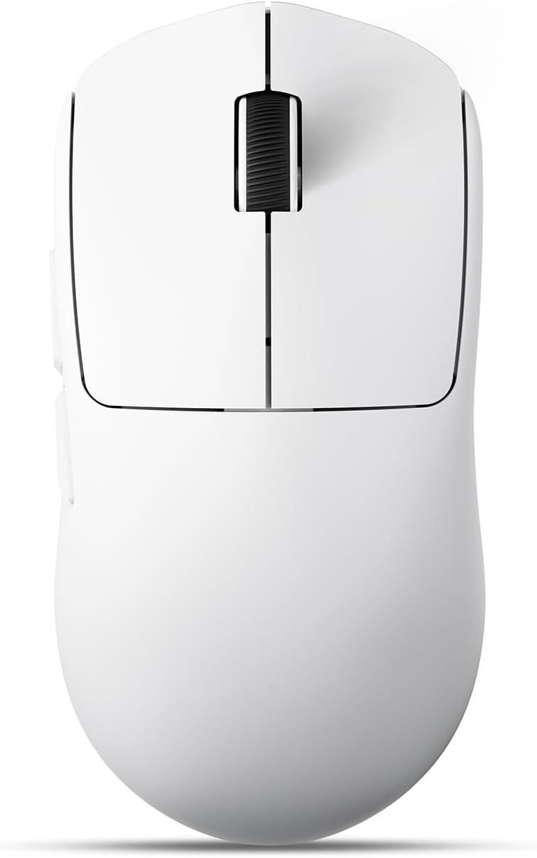 EWEADN X23Pro Wireless Gaming Mouse, 2.4G/BT5.0/USB-C Esports Gaming Mouse, 49g Lightweight Mouse Gaming, 12000 DPI Wireless Mouse with 6 Programmable Buttons,for Laptop/PC/Mac, White