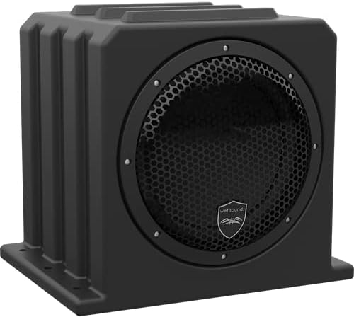 wet sounds Package - Black Stealth XT-6, 6 Speaker High Powered Sound Bar w/Remote and AS-10 10" 500 Watt Powered Stealth Subwoofer