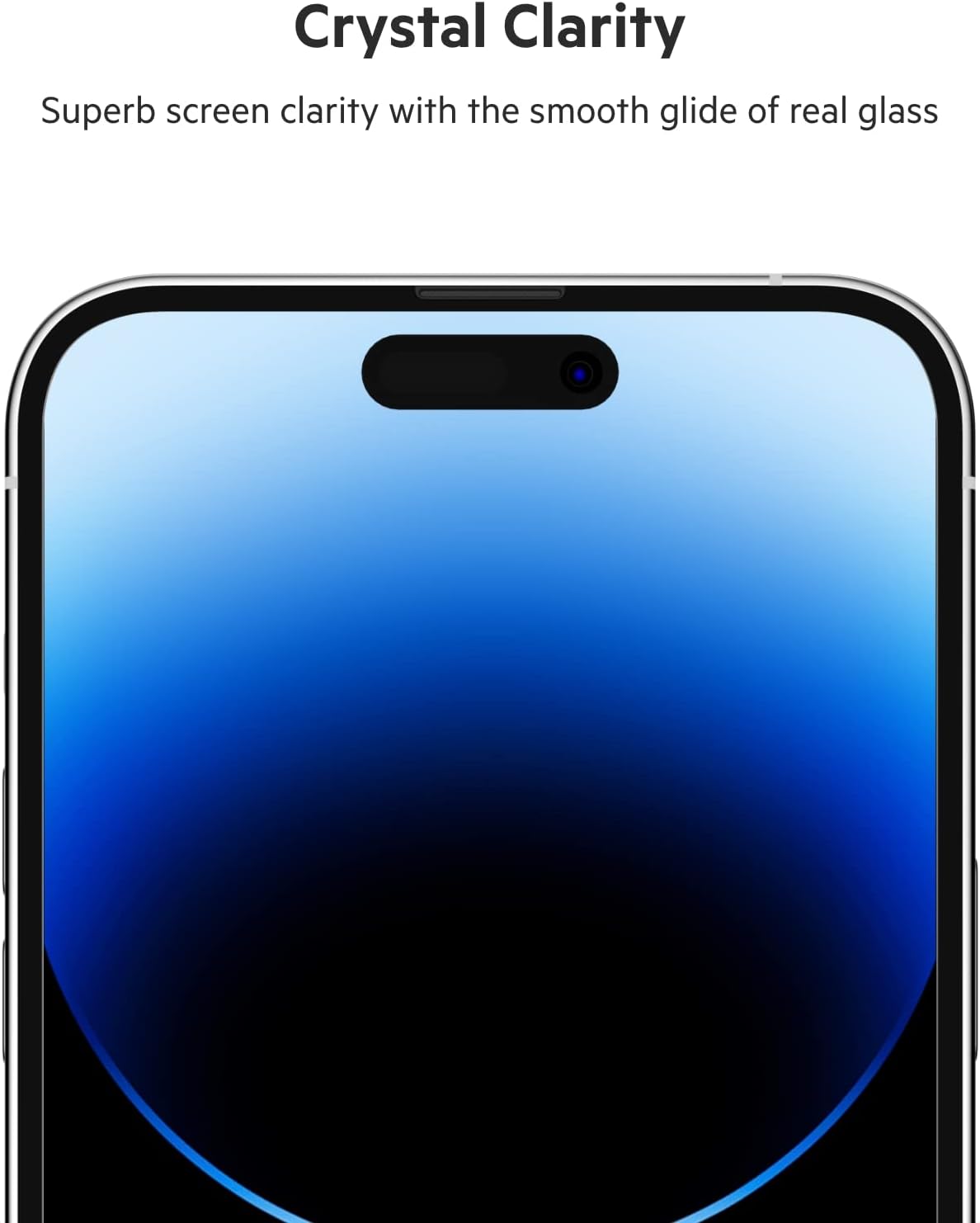 Belkin UltraGlass iPhone 14 Pro Max Screen Protector - Easy Application with Installation Guide Tray - Tempered Glass Screen Protector Compatible with iPhone 14 Pro Max Cases - 9H Hardness Tested