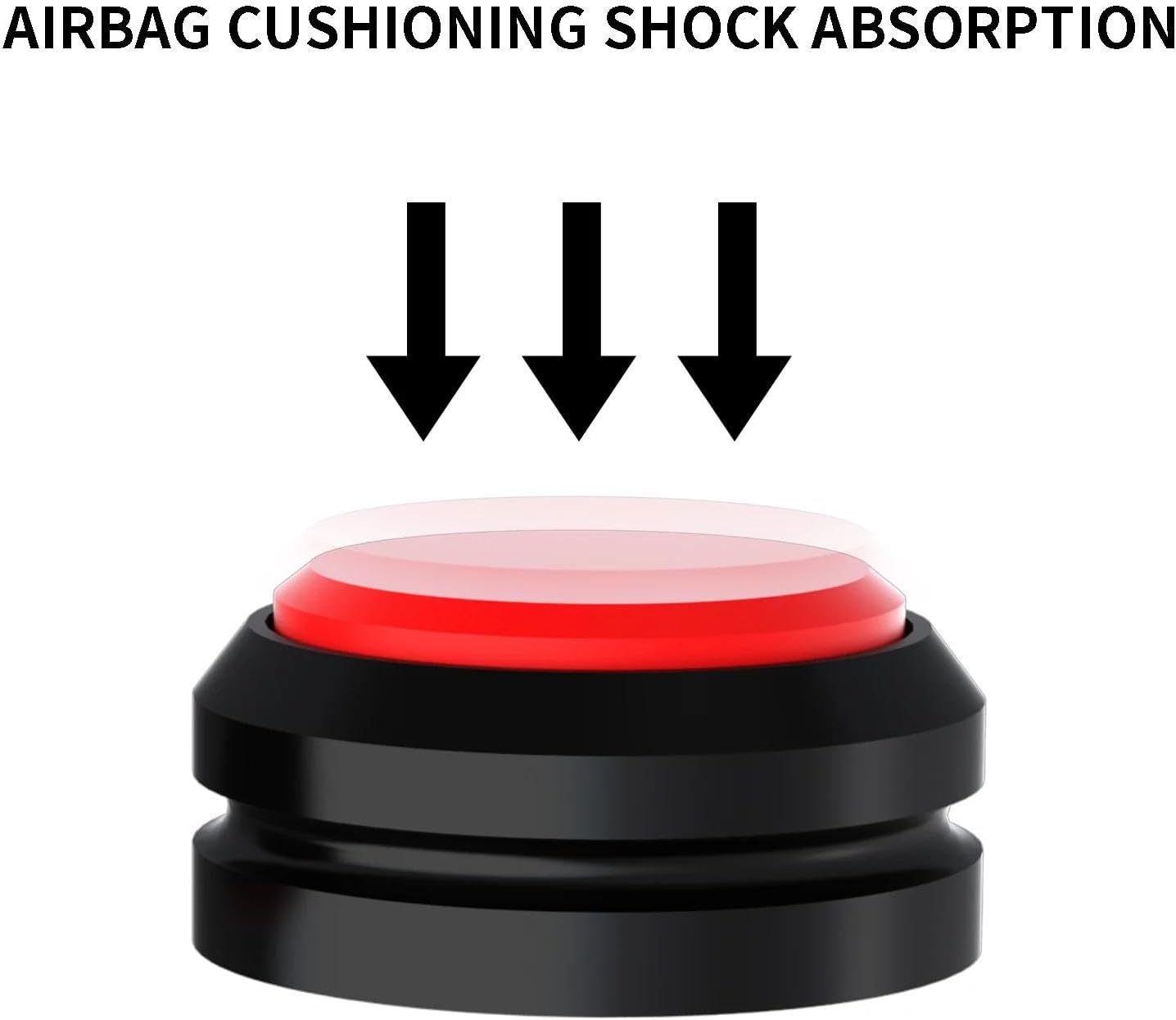 Preffair Audio Speaker Aluminum/Silicone Isolation Feet Turntable Damper Vibration Stopper Stand Absorption Shock Pad for Amplifier Preamp DAC Devices 4Pcs (Red, 1.73"x1.18")