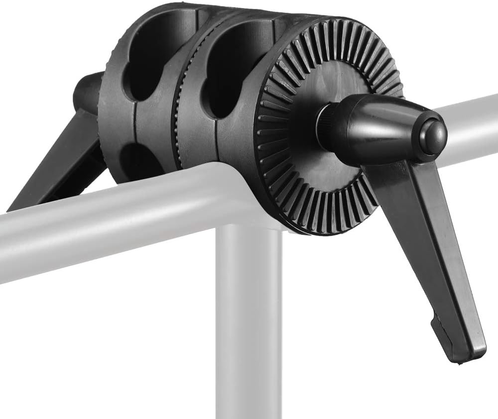 Dual Head Grip Swivel Clamp Head Holder Bracket Compatible for Photography Studio flash Reflector Boom