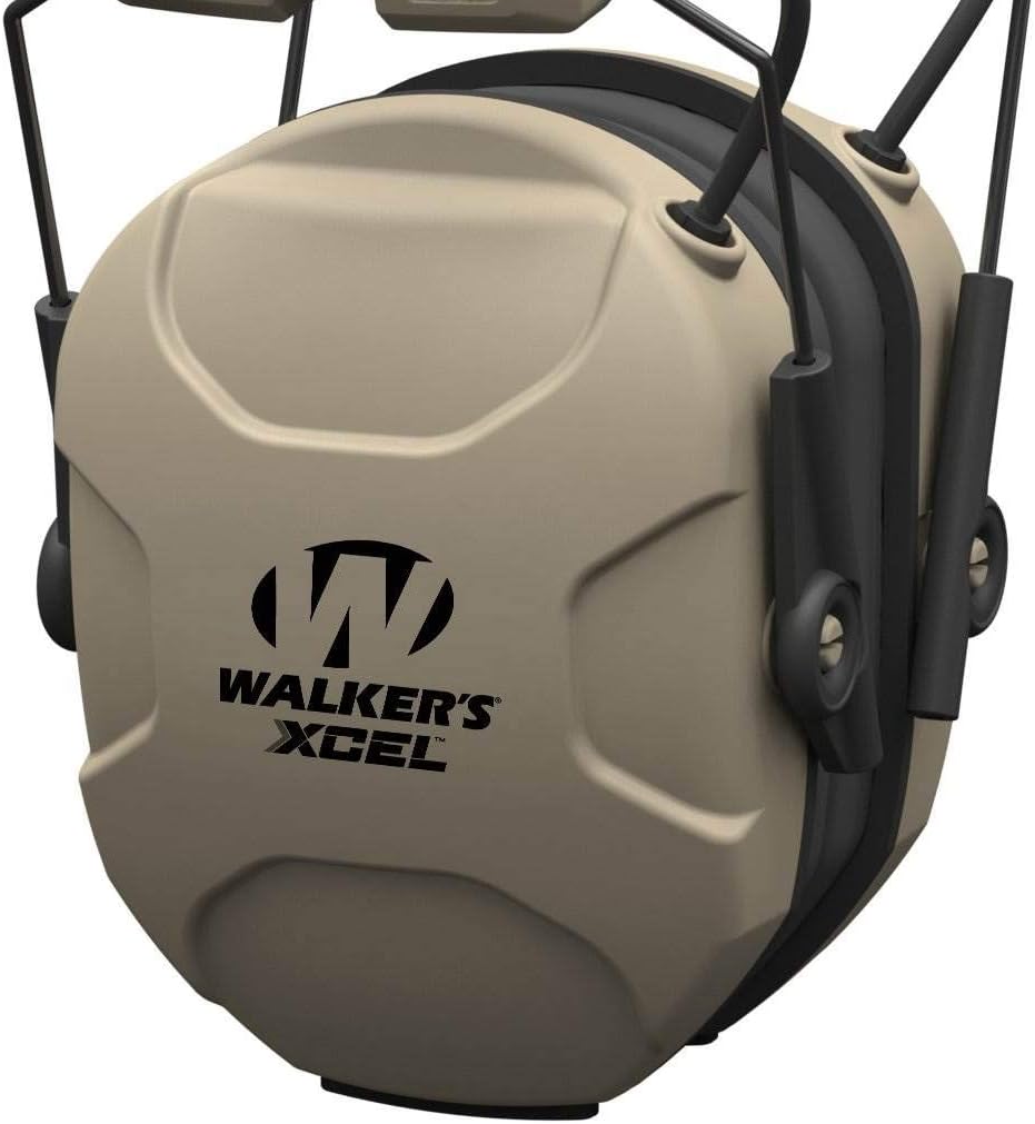 Walker's Digital Electronic Muff-26db Nrr Noise Protection Sound Enhancement Shooting Safety Earmuff, 2 AAA Batteries