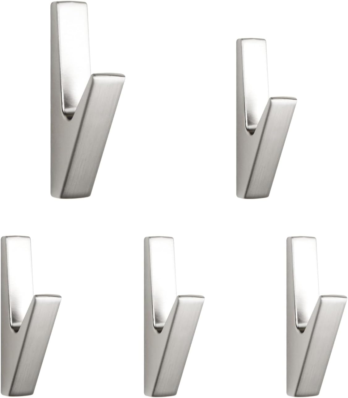 5 Pack Coat Hook,Wall Hooks,Coat Hooks Wall Mount, Metal Wall Hooks Holder for Hanging Clothes, Hats, Bags, Towels, Keys