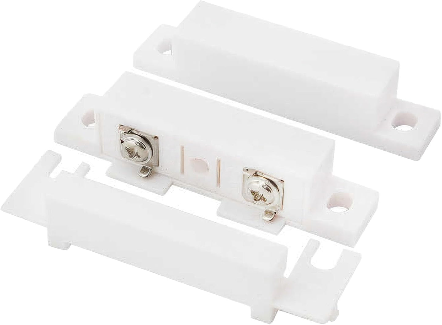 Magnetic Reed Switch Wired Surface Mount Normally Open/Closed NC/NO Contact Sensor Alarm Magnetic Door Switch with 3 Wires, PVC, MC-31