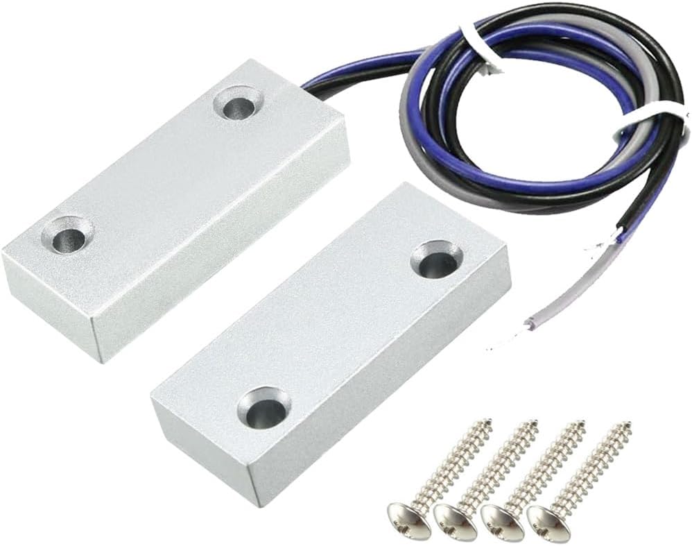 Rolling Door Contact Magnetic Reed Switch Alarm with 3 Wires for N.O./N.C. Applications MC-52