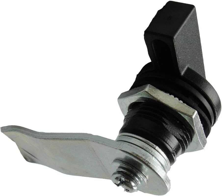 WJSKDQ 4pcs Thumb Operated Offset Cam Lock Thumb Cam Lock for Machine Cabinet Drawer Black_3