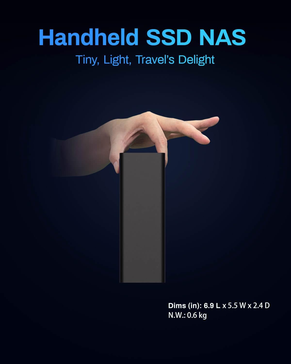 TERRAMASTER F8 SSD NAS Storage - 8Bay All SSD NAS Server N95 QuadCore CPU, 8GB DDR5 RAM, 10GbE Port, 8 Heat Sinks Included, Palm-Sized Powerful Network Attached Storage (Diskless)