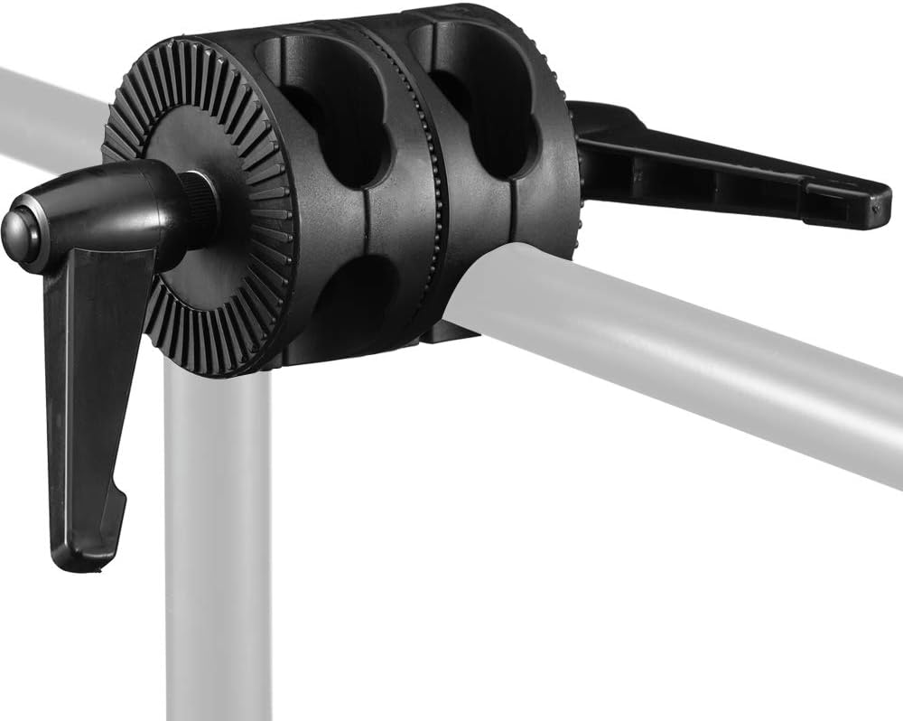 Dual Head Grip Swivel Clamp Head Holder Bracket Compatible for Photography Studio flash Reflector Boom