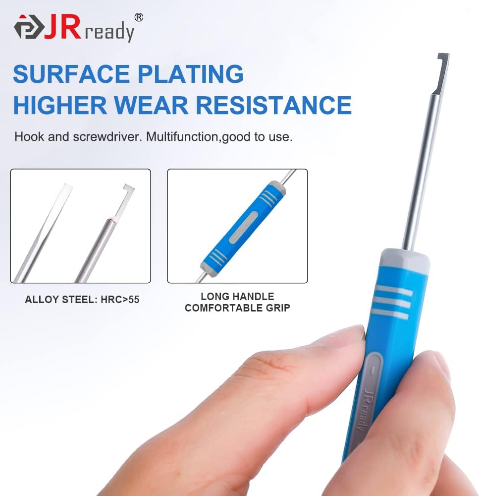 JRready DRK-RT1B Deutsch Pin Removal Tool, Pin Socket Contact/Wedgelock Removal Tool, Suitable for Deutsch DT, DTM, DTV, DRB, DRCP and Strike Connectors