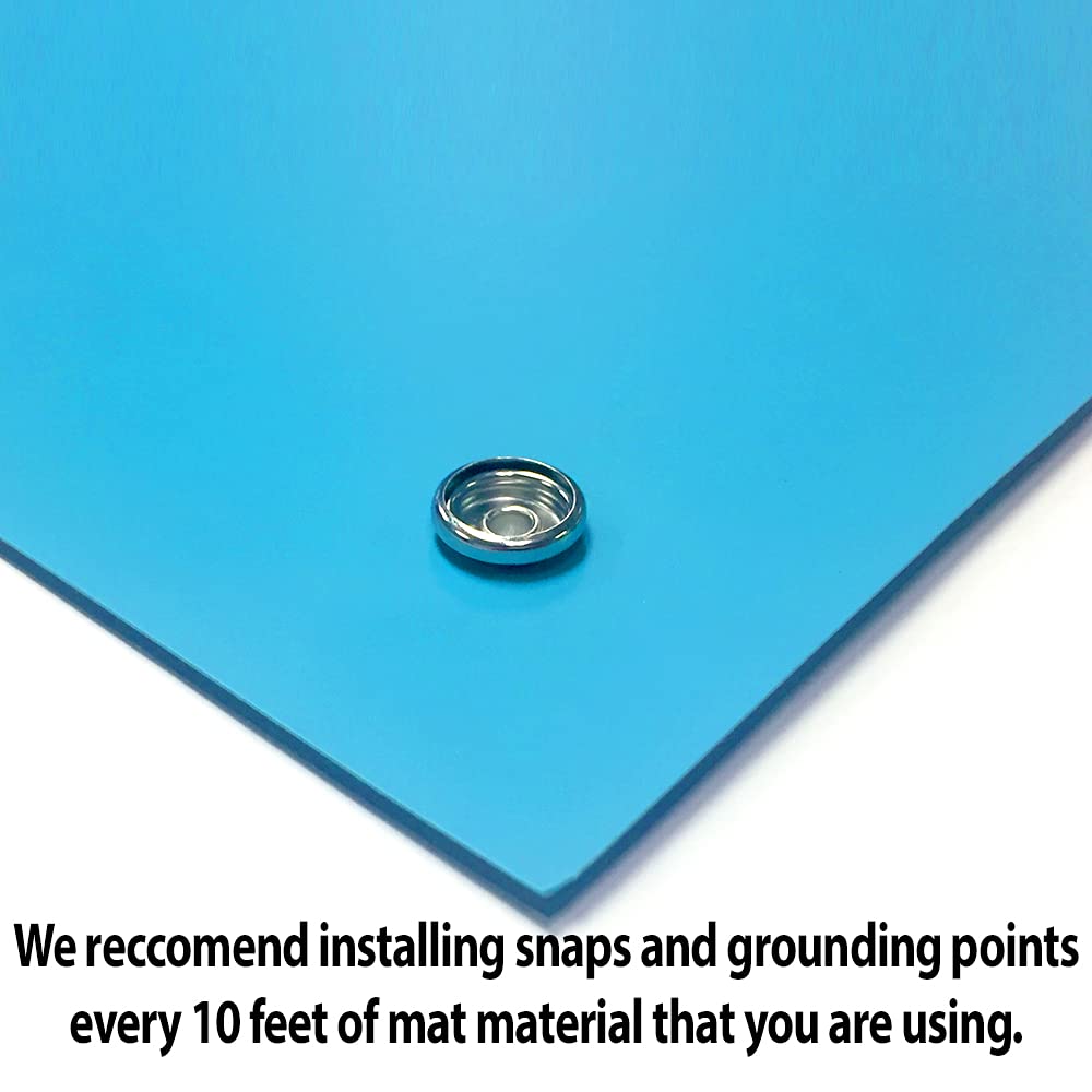 RubberStat Dual Layer ESD Workstation Rubber, Soldering, Cell Phone Repair - 24"x50' Blue