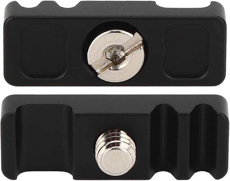 Camera Cage Cable Clamp, CNC Integrated Mounting Clamp, 1/4" Universal Portable Cage Fitting Wire Clip for Camera Data Cable Management