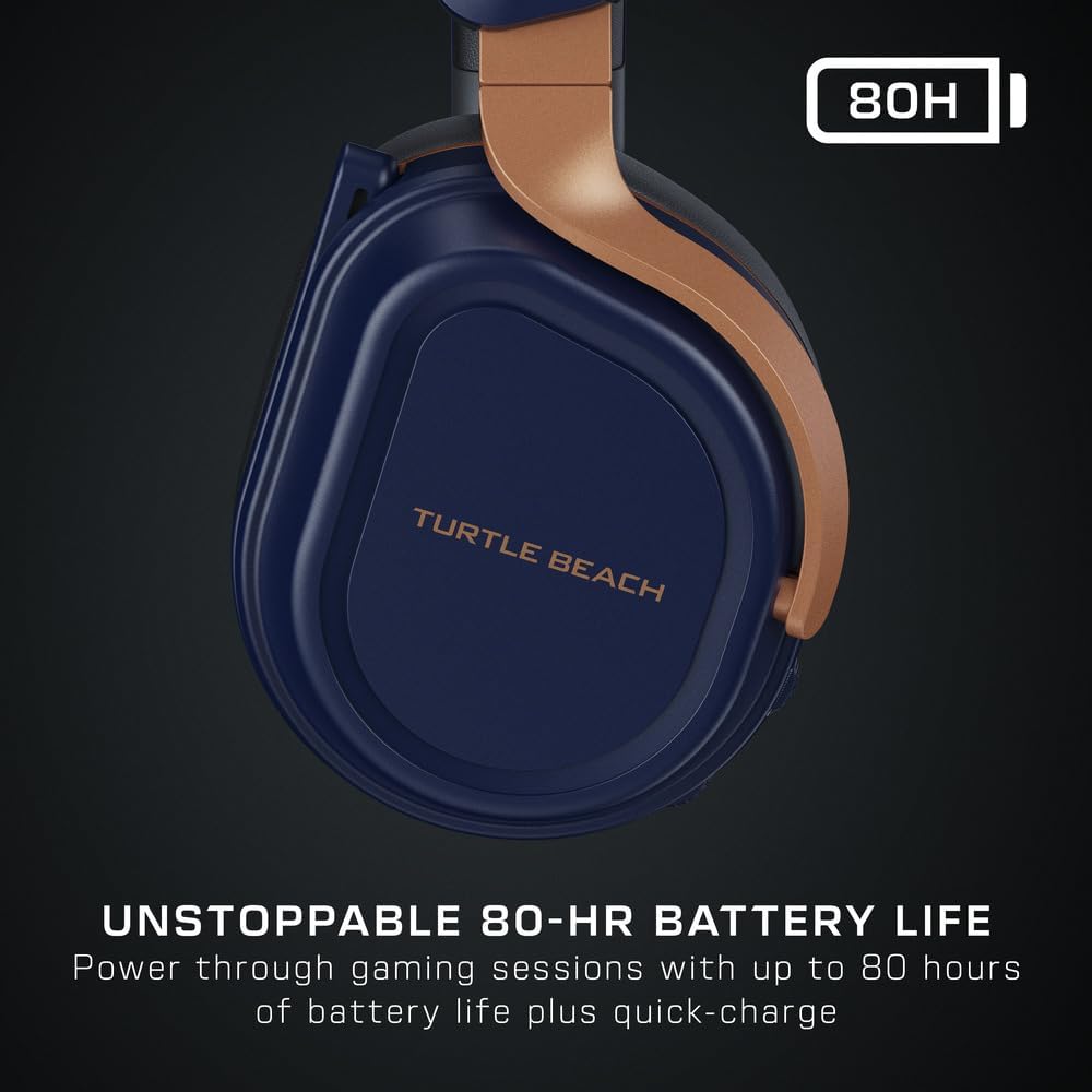 Turtle Beach Stealth 700 Gen 3 Wireless Multiplatform Amplified Gaming Headset for Xbox Series X|S, Xbox One, PC, PS5, Mobile – 60mm Drivers, AI Noise-Cancelling Mic, Bluetooth, 80-Hr Battery – Cobalt