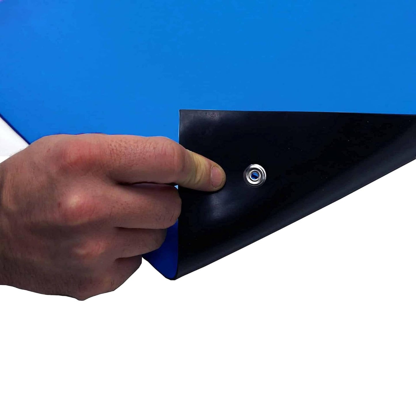 RubberStat Dual Layer ESD Compliant Workstation Rubber Table Mat Kit, Soldering, Cell Phone Repair, with Wrist Strap Set and Ground Cord - 24"x36" Royal Blue