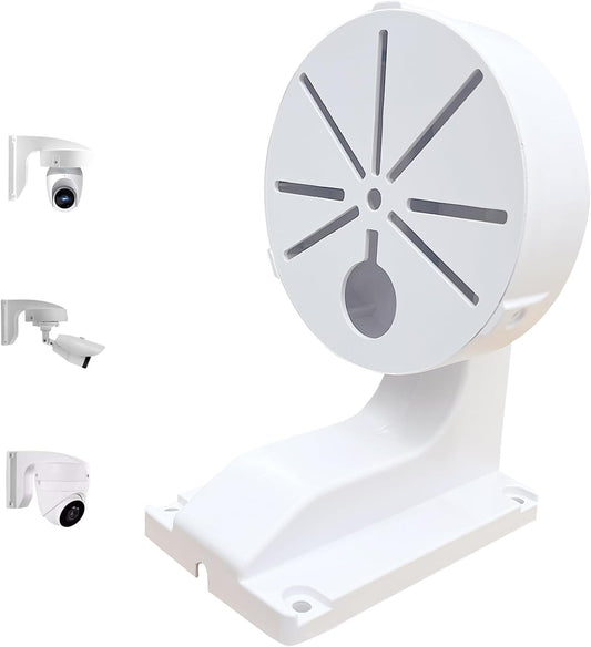 Indoor Outdoor Security Camera Mount Wall Mount L Type Bracket for Security Dome IP Camera Mounting,Junction Box Cable Management Mounting Case,Dome Camera Mount